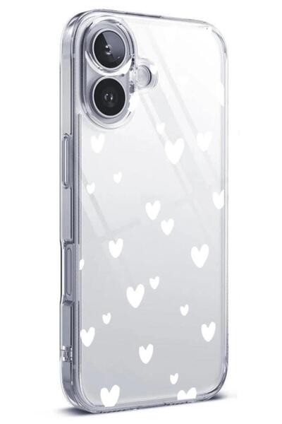 3GEN CASE İphone 16 Plus Uyumlu Desenli (Kamera Korumalı) Şeffaf Silikon Kılıf