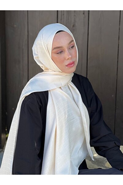 Modakaşmir شال بنمط البرسيم من سلسلة الجاكار الحريرية