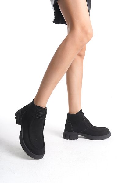 Lively Stylish London Half Throat Lace Up Χοντρή σόλα καθημερινά άνετα