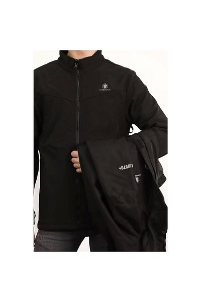 lumberjack Marco 3pr Coat Αδιάβροχο Μαύρο Παλτό