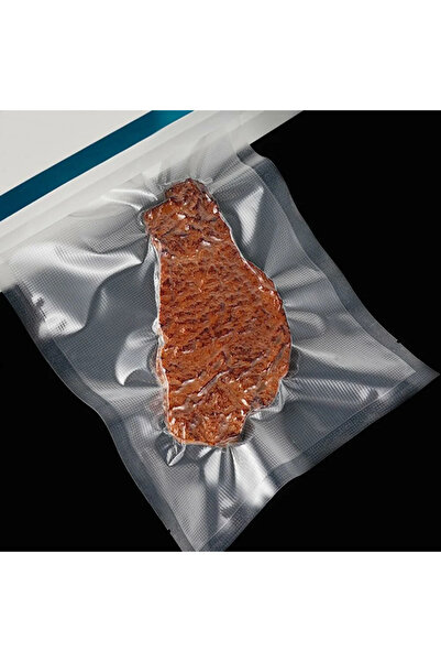 HG Tedarik 15x20 Cm, 25 Adet Ev Tipi Tırtıklı Vakum Makinesi Poşeti