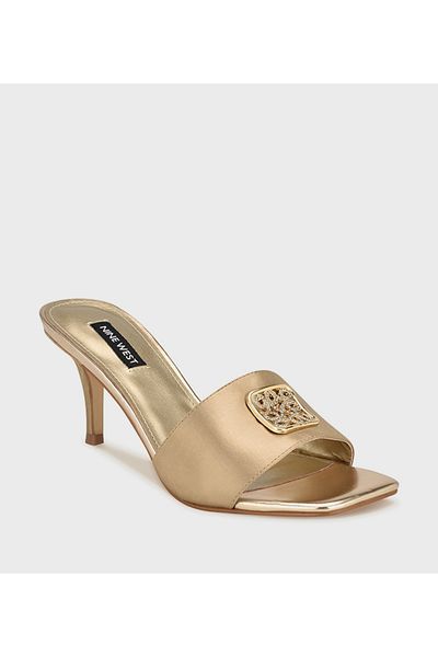 Nine West Women Gold Slippers