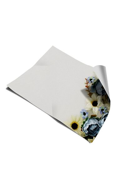 Bigaimaj Capac pentru frigider și mașină de spălat vase cu model floral - folie autocolantă