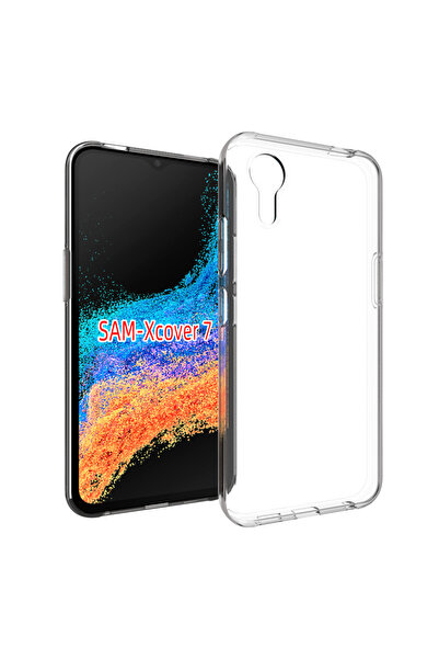 kilifone Galaxy Xcover 7 - Kılıf Şeffaf Soft Slim Fitt Süper Silikon Kapak - ...