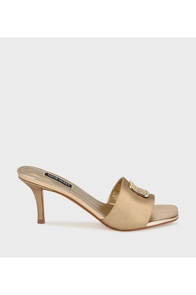 Nine West Women Gold Slippers