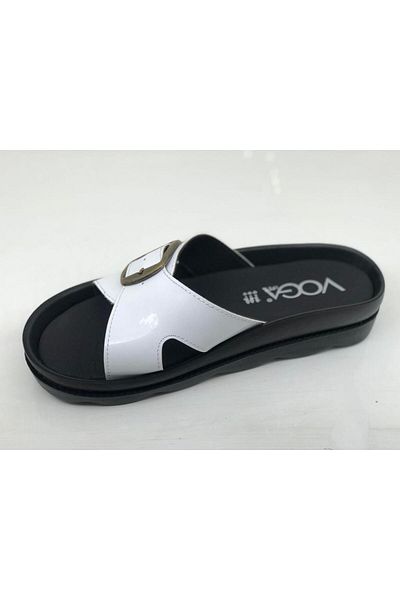 Voga 1721 White Comfort Casual Ανατομικές Παντόφλες