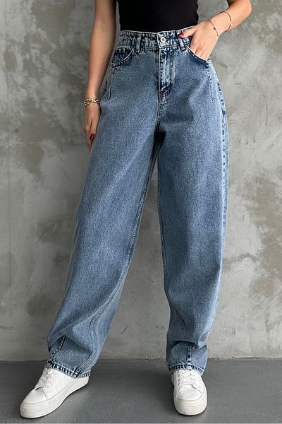 macharel jeans Свободни широки крачоли, удобни широки дънкови панталони