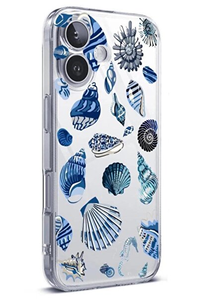 3GEN CASE İphone 16 Plus Uyumlu Desenli (Kamera Korumalı) Şeffaf Silikon Kılıf