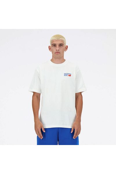 New Balance Men's White T-Shirt Mnt3434