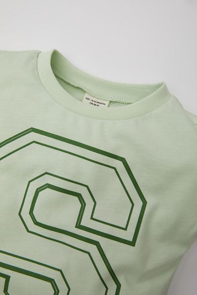 DeFacto Baby Boy Crew Neck Printed Short Sleeve T-Shirt C0978A524SM