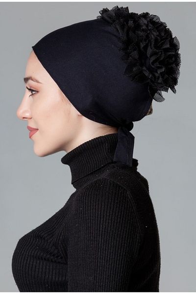 queenly Silicone Non-Slip Ruffle Bonnet
