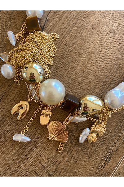 Store Boho Pearl Style Design Necklace