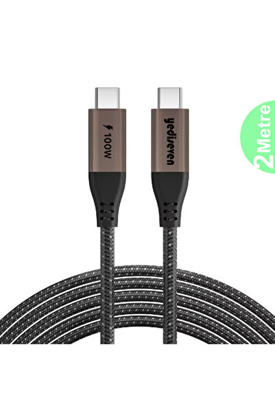 yediseven Type C to Type C 100Watt Android Huawei Xiaomi İphone Hızlı Şarj Da...