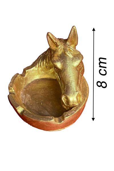 Uğur Böceği Ticaret Decorative Ashtray Object - Horse Head Design
