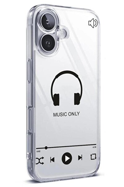 3GEN CASE İphone 16 Plus Uyumlu Desenli (Kamera Korumalı) Şeffaf Silikon Kılıf
