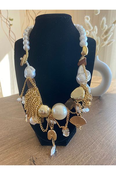 Store Boho Pearl Style Design Necklace