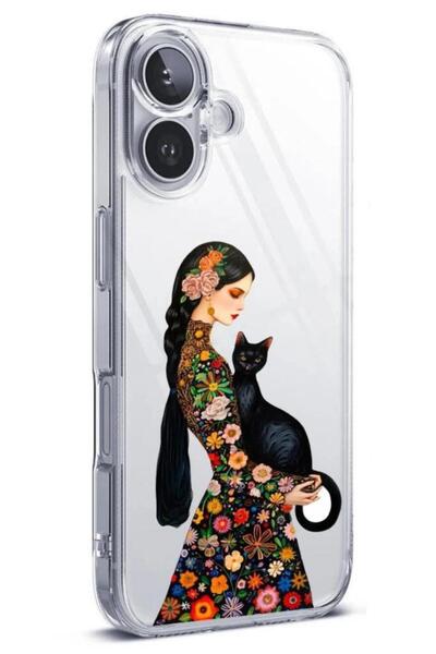 3GEN CASE İphone 16 Plus Uyumlu Desenli (Kamera Korumalı) Şeffaf Silikon Kılıf