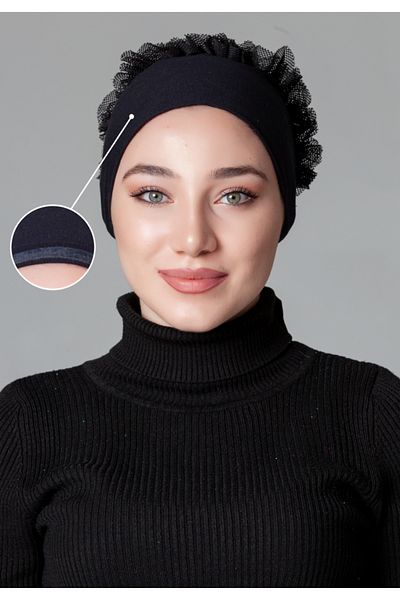 queenly Silicone Non-Slip Ruffle Bonnet