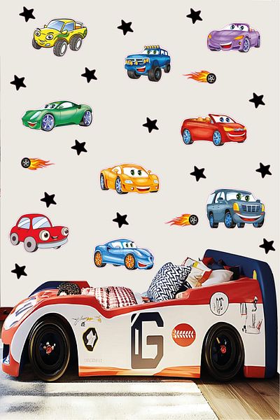 Ayza Tasarım Cute Cars - Duar Sticker, Glass Sticker and Sticky Decal
