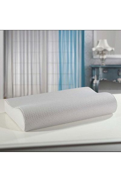 ORPEDOX Double Sided Visco Pillow High Neck Support Orthopedic Pillow 60X40X14-12Cm