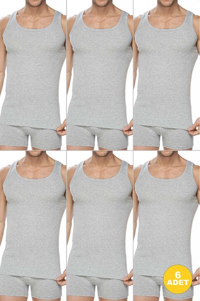 CNT Men's Premium Cotton Classic Rib Tank Top 6 Pack