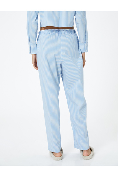 Koton Pijama Altı Beli Lastikli Etiket Detaylı Rahat Kesim