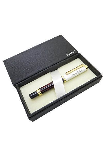 Signator ® ST149 Bordo İnci Metal Heybetli Roller Kalem | İsme Özel Kalem