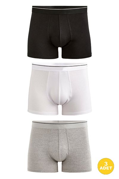 CENNETOĞLU Men's Lycra Cotton Boxers Pack of 3 with Special Hygienic Package