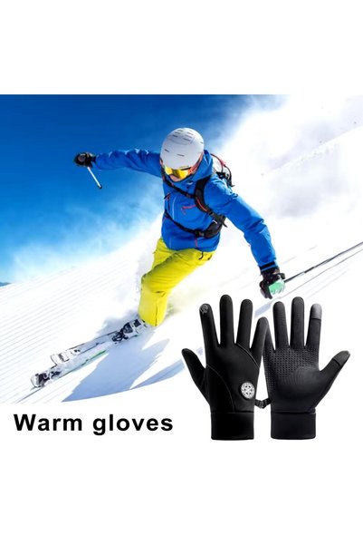 Schulzz Water Scroll Cold Proof Touch Finger Motorcycle Ski Gloves