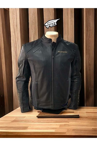 VENOM D2 Leather Motorcycle Coat Jacket(Lots Is Dard Order One Size Large)