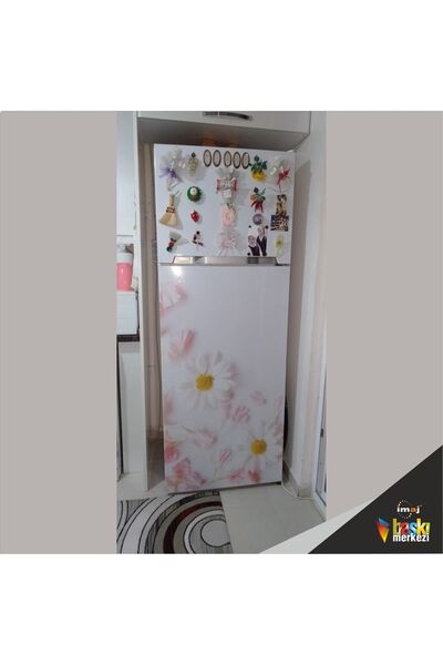 Bigaimaj Buzdolabı Ve Bulaşık Makinesi Kapak Kendinden Yapışkanlı Sticker Folyo Papatya