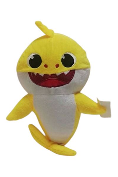 TRUST STORE 30 cm Plush Shark - Sleep & Playmate Yellow