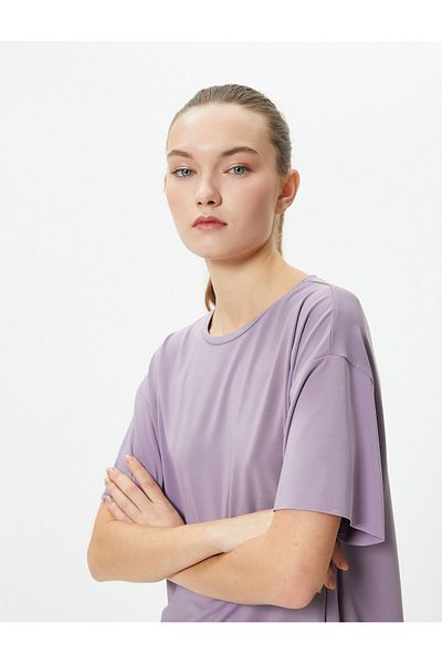 Koton Tricou sport, cu mâneci scurte, cu decolteu rotund
