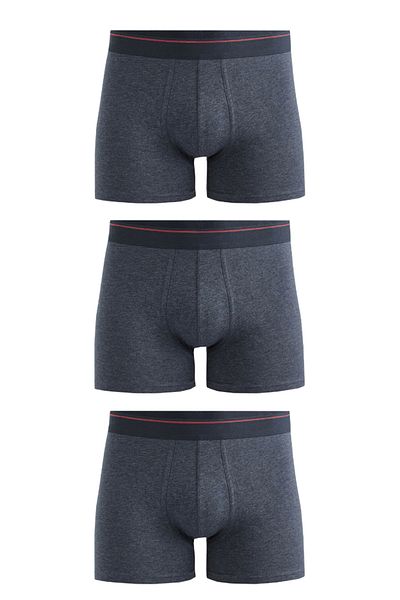 CENNETOĞLU Ανδρικά Lycra Cotton Boxers 3 Pack με Ειδική Υγιεινή Συσκευασία