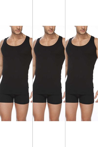 CNT Men's Premium Cotton Classic Rib Tank Top 3 Pack
