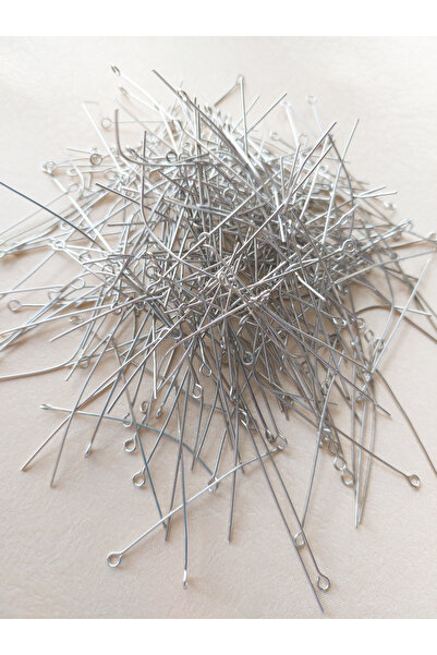 Bonanka 5 cm - 20 gr Gümüş Renk Halka Başlı Pirinç Takı Çivisi