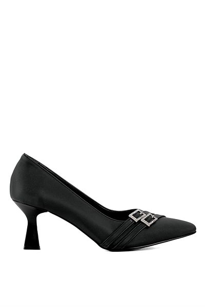 Ayakkabı Fuarı Elit Mst922V - Black Women's Heeled Shoes