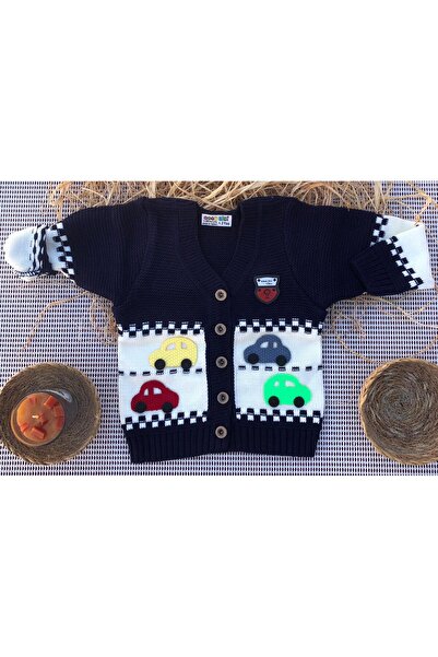 tinitins ERKEK ÇOCUK ARABALI TRİKO HIRKA