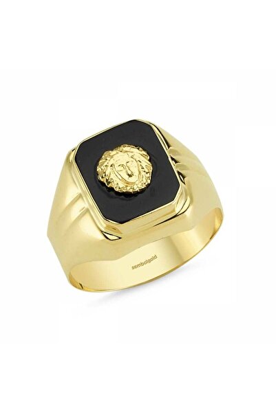 Sembol Gold Altın Erkek Yüzük Arma