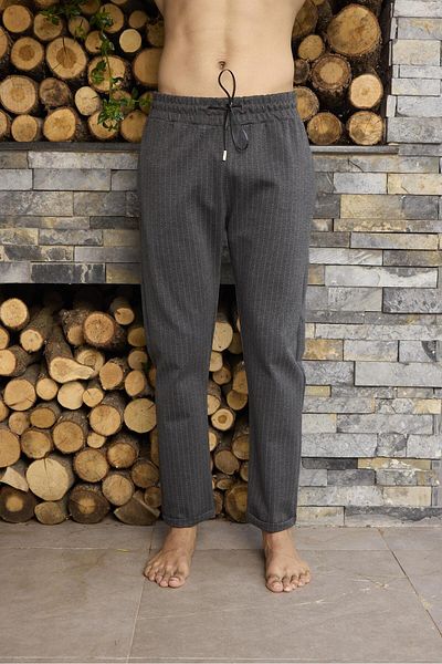 gd goldoremi 1044 Ανδρικό ελαστικό παντελόνι Jogger με διπλό πόδι στην πλάτη
