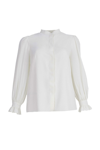 Aker Μπλούζα με βολάν στο λαιμό και στα μανίκια