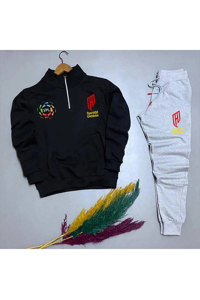 Pisa Art Al Qadsiah Special Design - Half Zip Sweat and Sweatpants Set