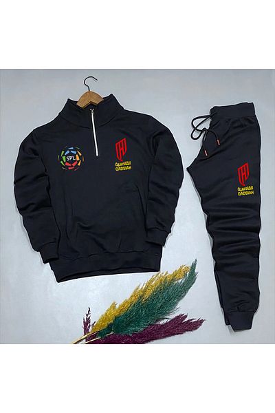 Pisa Art Al Qadsiah Special Design - Half Zip Sweat and Sweatpants Set