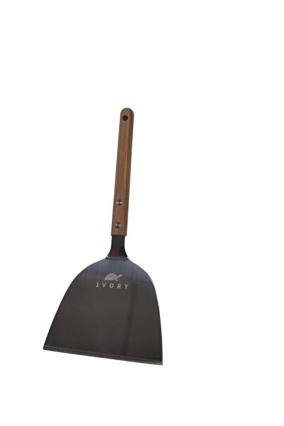 CEPHOME Kaliteli Çelik Bambu Saplı XLarge Pasta Spatulası-Tatlı Spatulası