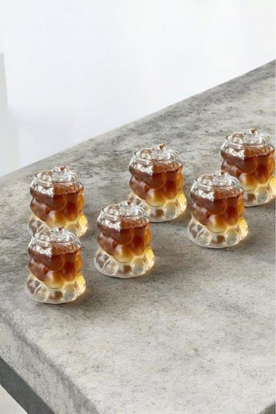 Rossel Premium Coffee Side 6-Piece Grape Glasses -10855