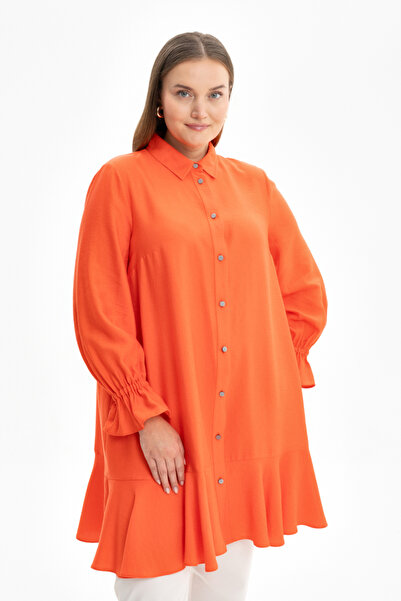 Aker Etek Ucu Volanlı Tunik