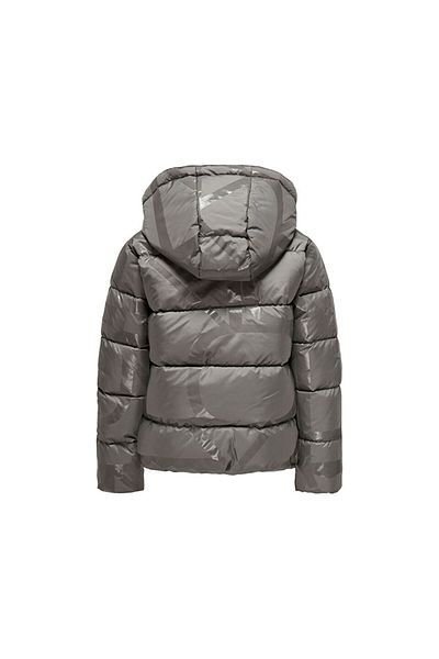 ONLY Kogmercedes Life Aop Kids Puffer - Casual Gray Coat 15327417 -December-Sky