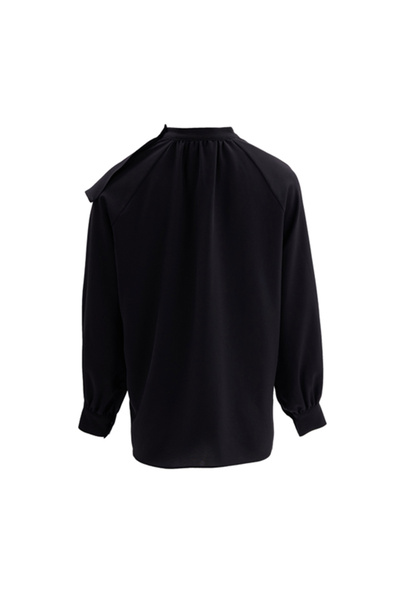 Aker Volanlı Şık Bluz