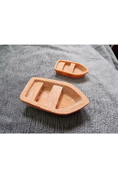 morlalem m 2'li Mini Minyatür Kayık Silikon Kalıp Seti K-1372, Kokulu Taş Sab...