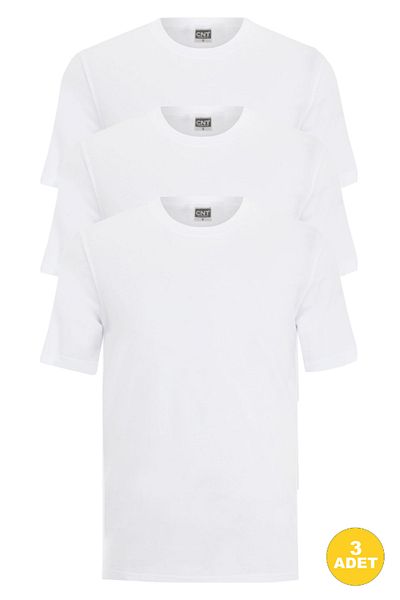 CNT Men's Crew Neck Half Sleeve Undershirt 3 Pack